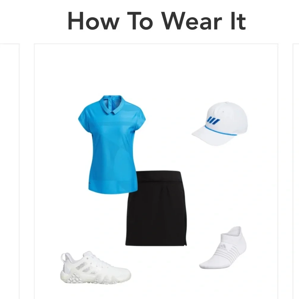 NWT Adidas Golf Star Plon Skort
